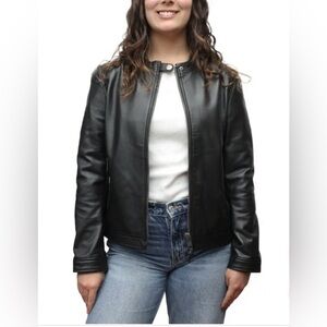 frye black leather jacket